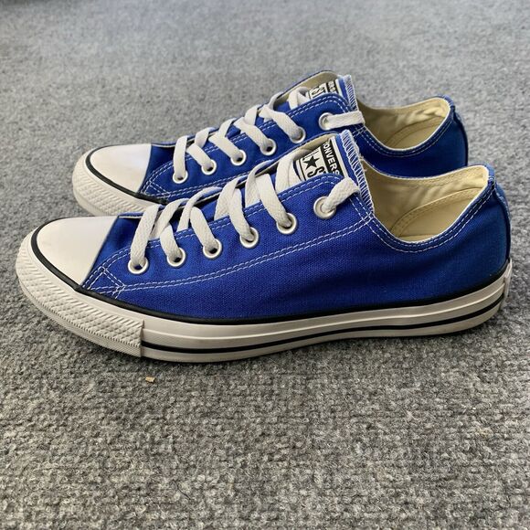 Converse All Stars Low Top Blue Canvas Shoes Size Men's Size 8 / Women's Size 10 - Picture 2 of 11